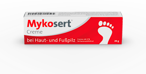 Mykosert Creme mit 2 % Sertaconazolnitrat Mykosert