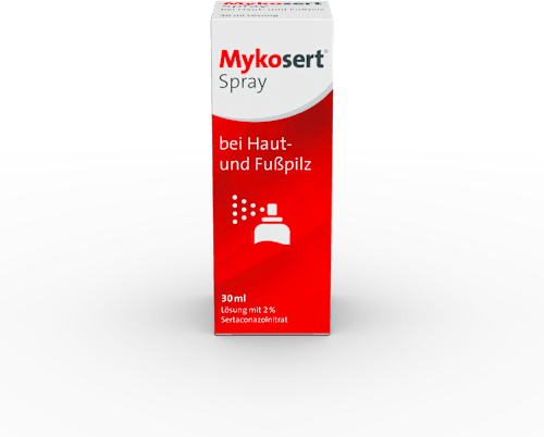 Mykosert Spray, Lösung mit 2 % Sertaconazolnitrat Mykosert