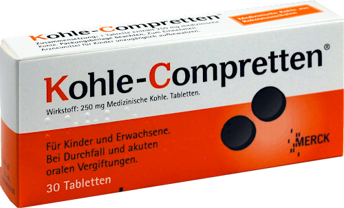 Kohle-Compretten 250 mg Tabletten Kohle-Compretten