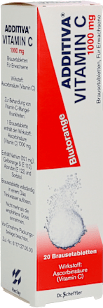 ADDITIVA Vitamin C 1000 mg Ascorbinsäure Brausetabletten ADDITIVA