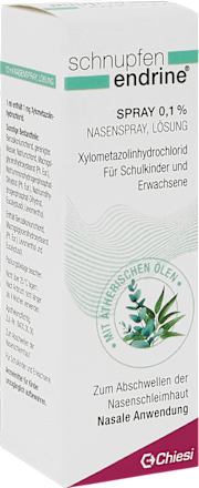 schnupfen endrine Spray 0,1 % Xylometazolinhydrochiorid Nasenspray Lösung schnupfen endrine