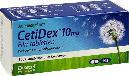 CetiDex 10 mg  Cetirizindihydrochlorid Filmtabletten CetiDex