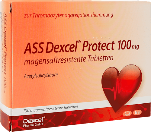 ASS Dexcel Protect 100 mg Acetylsalicylsäure magensaftresistente Tabletten  Dexcel