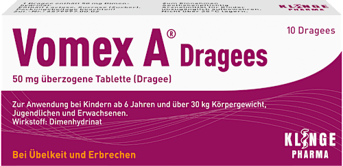 Vomex A Dragees 50 mg überzogene Tablette Vomex A