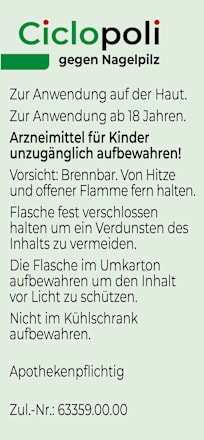 Ciclopoli gegen Nagelpilz Nagellack 8% Ciclopirox Ciclopoli&nbsp;