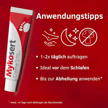 Mykosert Creme mit 2 % Sertaconazolnitrat Mykosert