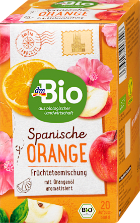 Bio sadni čaj z aromo španske pomaranče (20 x 2 g) dmBio