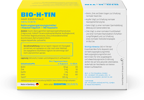 BIO-H-TIN Hair Essentials Men Forte Kapseln 90 St BIO-H-TIN