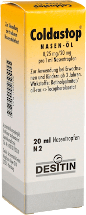 Coldastop Nasen-Öl 8,25 mg/20 mg pro 1ml Nasentropfen Coldastop
