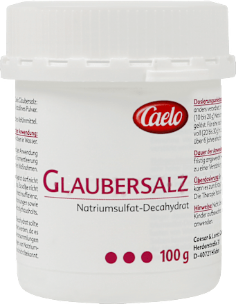 CAELO GLAUBERSALZ Natriumsulfat-Decahydrat kristallines Pulver CAELO