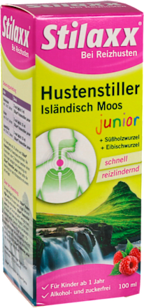 Stilaxx Hustenstiller Isländisch Moos Sirup Junior  Stilaxx