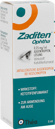 ZADITEN Ophtha 0,25 mg/ml Augentropfen, Lösung Zaditen