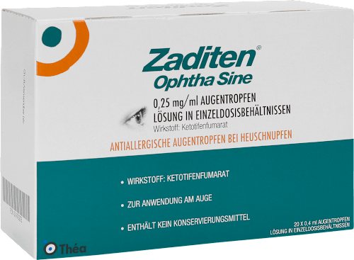 Zaditen Ophtha Sine 0,25 mg/ml Augentropfen Lösung in Einzeldosisbehältnissen Zaditen