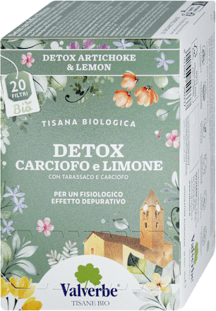 Tisana biologica detox al carciofo e limone Valverbe