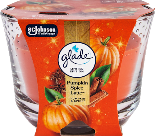 Vonná sviečka v skle Pumpkin Spice Latte glade