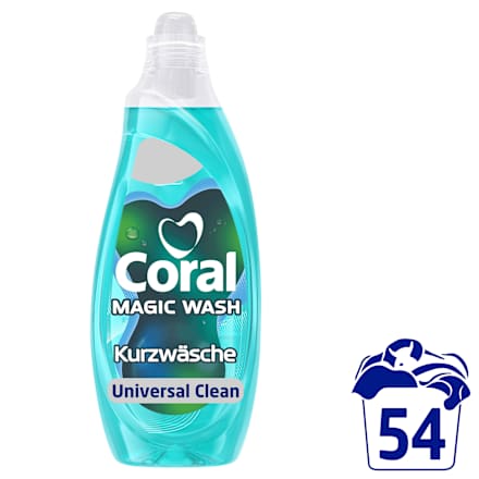 Vollwaschmittel Flüssig Magic Wash Quick & Care Coral