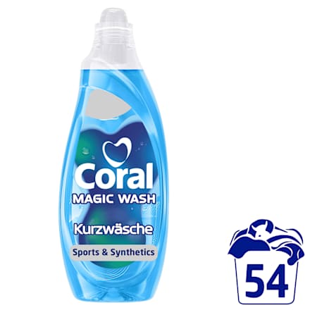 Waschmittel Flüssig Magic Wash Quick & Care Coral