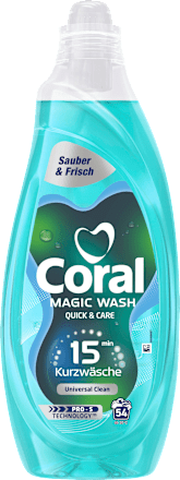 Vollwaschmittel Flüssig Magic Wash Quick & Care Coral
