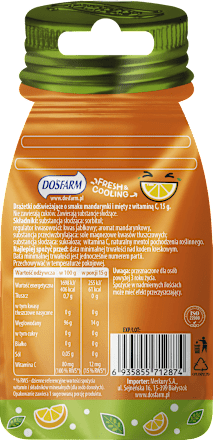 Drażetki odświeżające, mięta i mandarynka Dosfarm