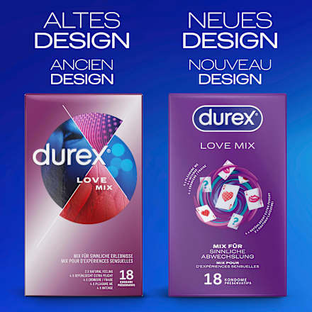 Kondome Love Mix, Breite 56mm Durex