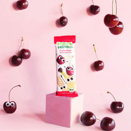 Fruchtriegel Banane & Kirsche, ab 3 Jahren (4x23 g) Freche Freunde