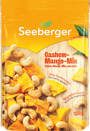 Nuss- & Trockenfrüchtemischung, Cashew-Mango-Mix Seeberger