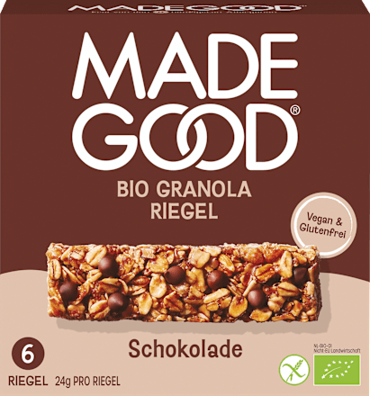 Müsliriegel Granola Schokolade Made Good