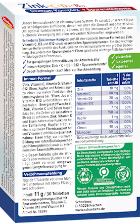 Immun-Kur Zink + C + D3 + B12  Schaebens