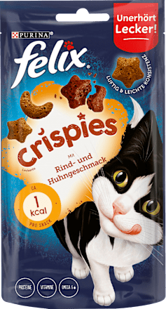 Katzenleckerli Crispies Rind- und Huhngeschmack Felix