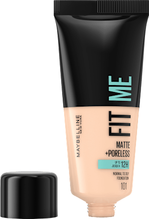 Foundation Fit Me Matte + Poreless 101 True Ivory MAYBELLINE NEW YORK