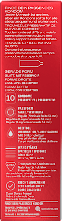 Kondome Gefühlsecht Ultra, Breite 54mm Durex