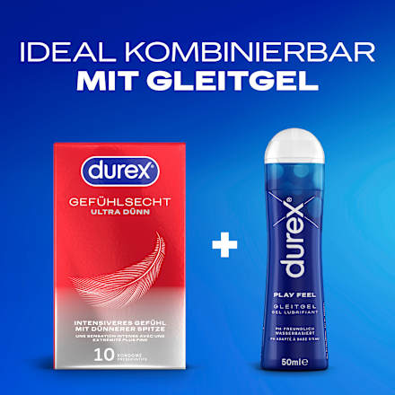 Kondome Gefühlsecht Ultra, Breite 54mm Durex