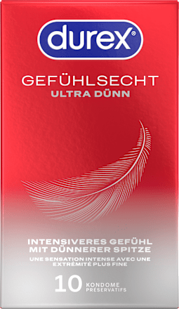 Kondome Gefühlsecht Ultra, Breite 54mm Durex