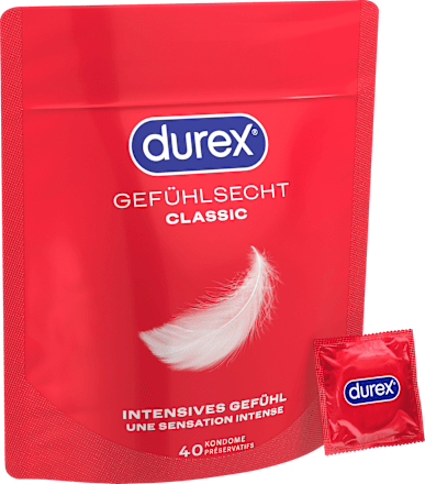 Kondome Gefühlsecht Classic neu, Breite 56mm Durex