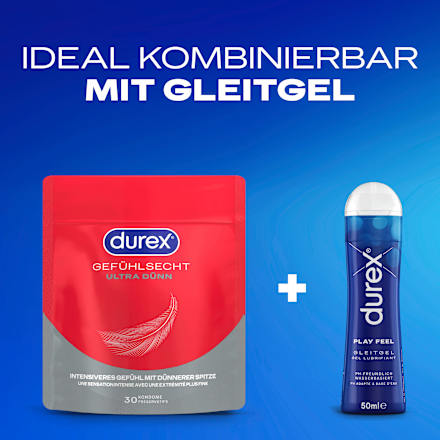Kondome Gefühlsecht Ultra, Breite 54mm Durex