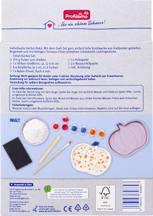 Gips Gieß-Set, Kürbis Profissimo