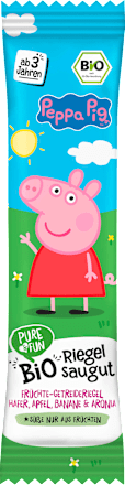 Bio voćna pločica – Peppa pig, 3 god.+, zob, jabuka, banana i aronija PURE & FUN