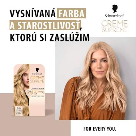 Farba na vlasy - 9-0 prirodzená veľmi svetlá blond Schwarzkopf CREME SUPREME