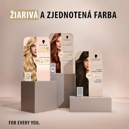 Farba na vlasy - 9-0 prirodzená veľmi svetlá blond Schwarzkopf CREME SUPREME