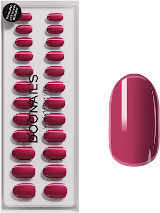 Künstliche Nägel Press Ons Medium Round Bubblegum Doonails