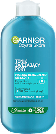 Tonik matujący zwężający pory Czysta Skóra  GARNIER SKIN NATURALS