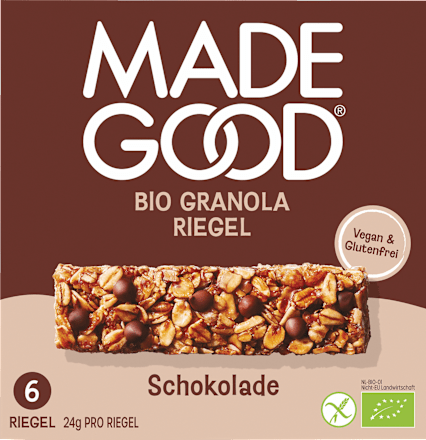 Müsliriegel Granola Schokolade Made Good