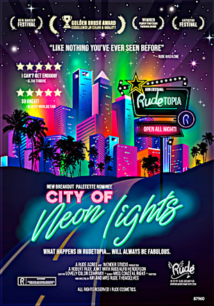 CITY OF Neon Lights paleta senki za oči Rude