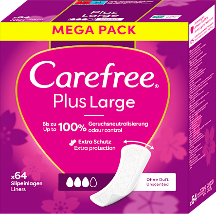 slipové vložky Plus Large Carefree