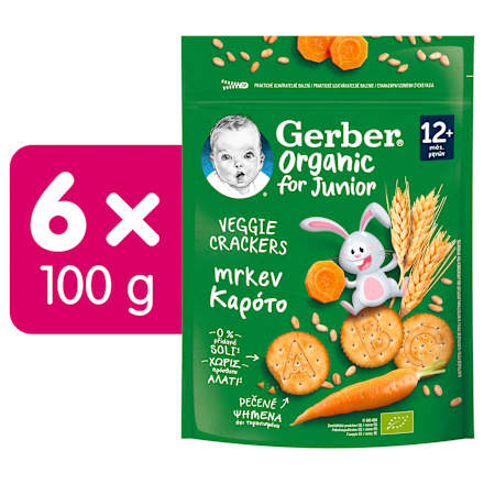 Organic krekry s mrkví Gerber Organic