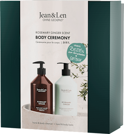 Geschenkset Body Ceremony Rosemary Ginger 2tlg Jean&Len