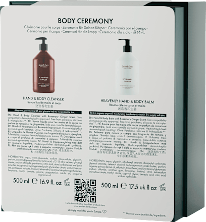 Geschenkset Body Ceremony Rosemary Ginger 2tlg Jean&Len