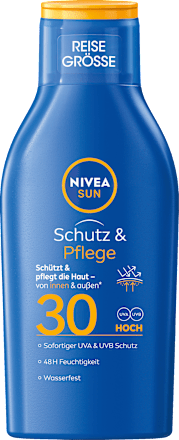 Sonnenmilch Schutz & Pflege, LSF 30, Reisegröße  NIVEA SUN