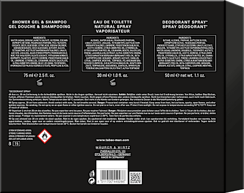 Geschenkset Man 3tlg TABAC MAN