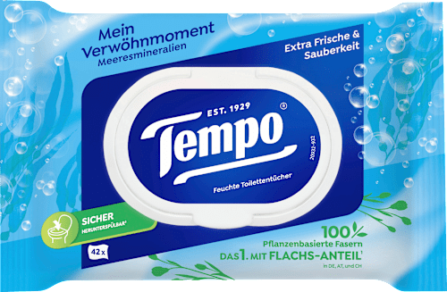 Feuchtes Toilettenpapier Mein Verwöhnmoment Sea Minerals Tempo